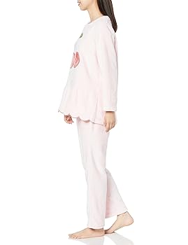 ナルエー　moontan スノースムージーチェリーペプラムパジャマ　ピンク ナルエー moontan スノースムージーチェリーペプラムパジャマ